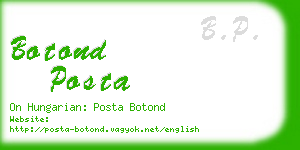 botond posta business card